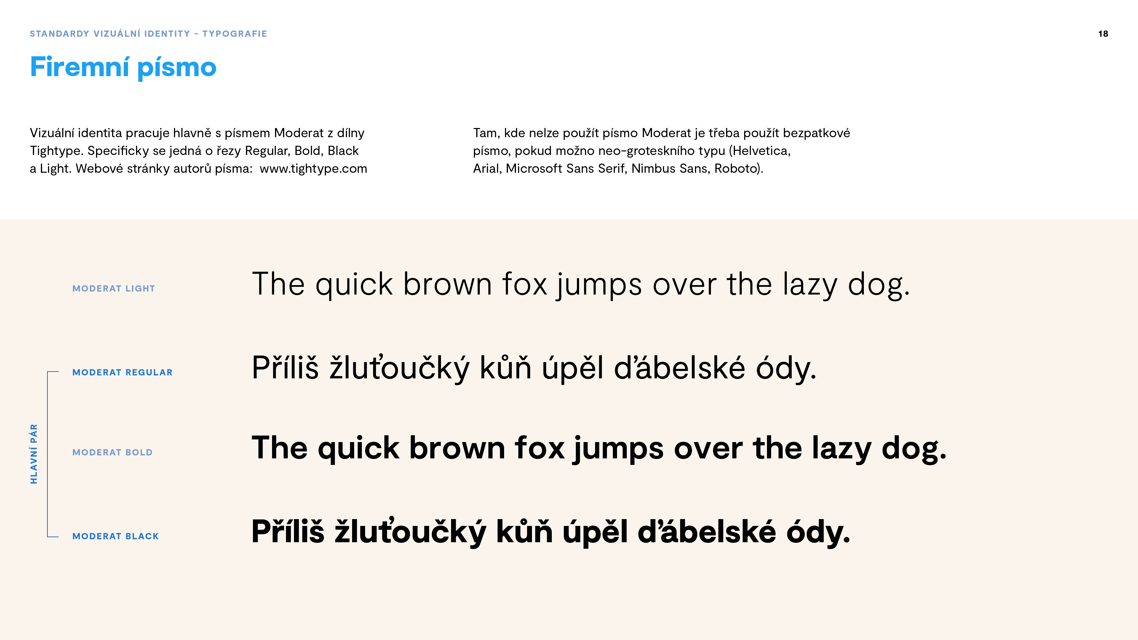 Quantcom branding guidelines, typography